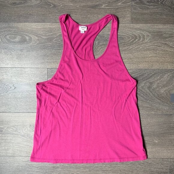 Aritzia Wilfred Tank Top sleeveless Racerback Pima Cotton Pink Size Small - Picture 4 of 15
